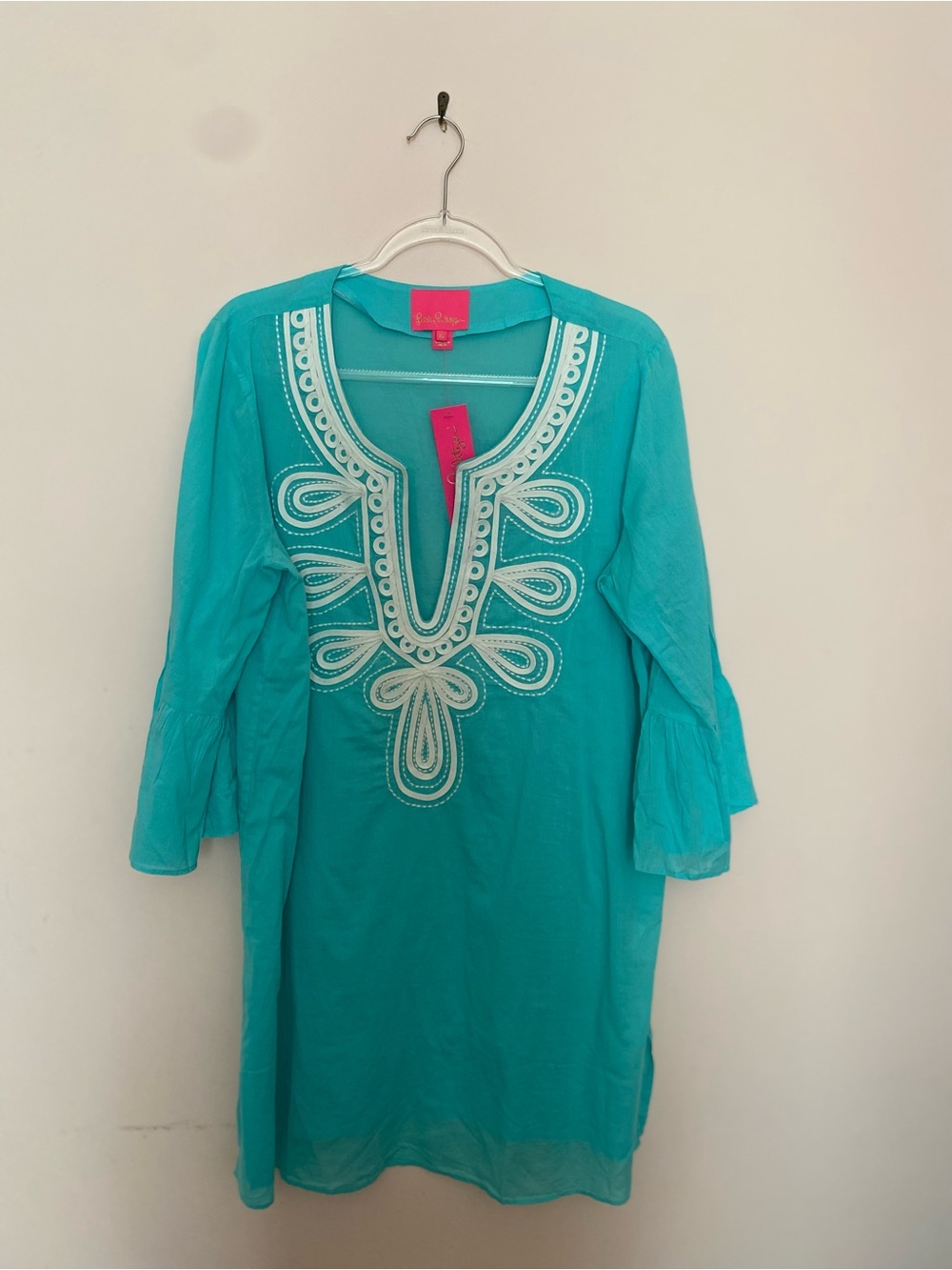 Lilly Pulitzer Piet coverup embroidered tunic dress